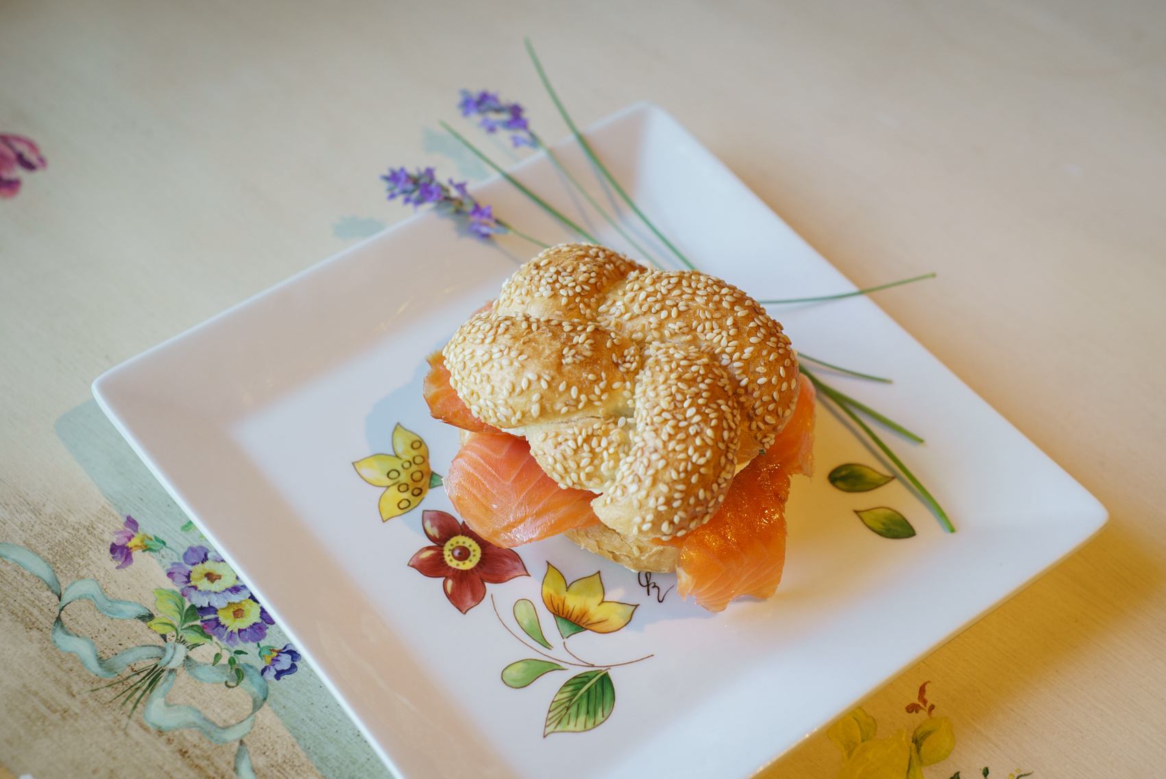 Bagel de salmón